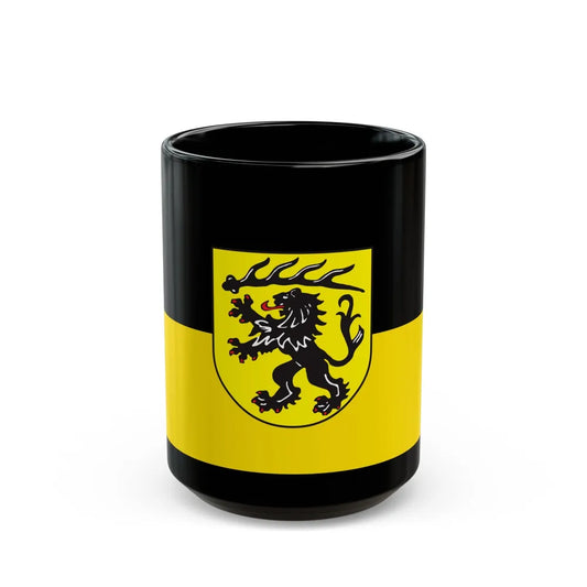 Flag of Goppingen Germany - Black Coffee Mug-15oz-Go Mug Yourself