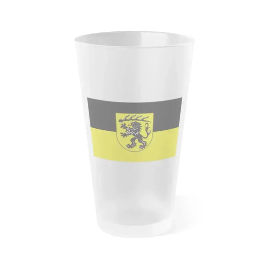 Flag of Goppingen Germany - Frosted Pint Glass 16oz 16oz Frosted - Go Mug Yourself