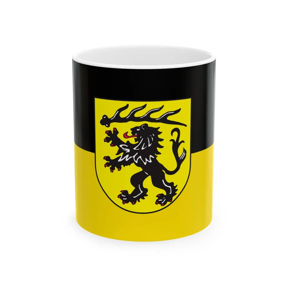 Flag of Goppingen Germany - White Coffee Mug-11oz-Go Mug Yourself