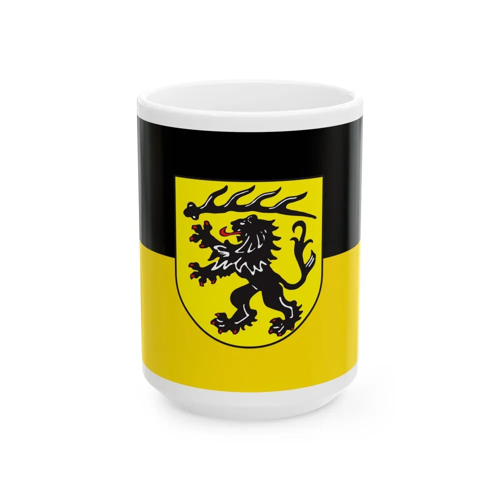 Flag of Goppingen Germany - White Coffee Mug-15oz-Go Mug Yourself