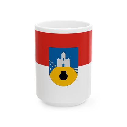 Flag of Gor Hungary (Hungary) White Coffee Mug-15oz-Go Mug Yourself