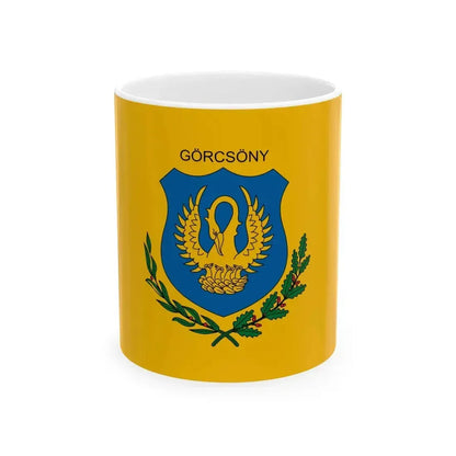 Flag of Gorcsony (Hungary) White Coffee Mug 11oz - Go Mug Yourself