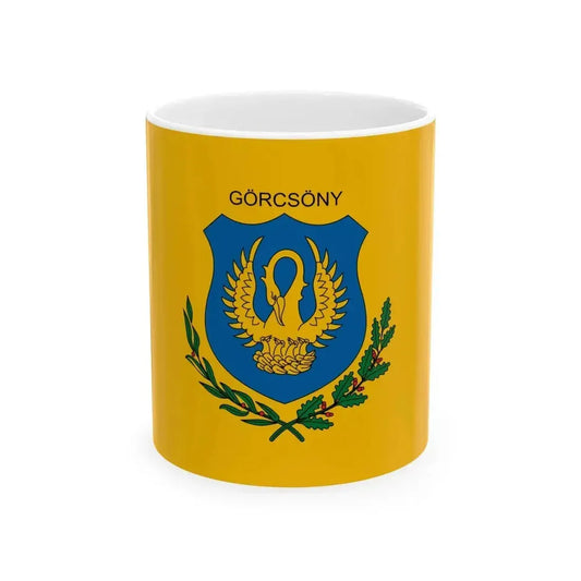 Flag of Gorcsony (Hungary) White Coffee Mug 11oz - Go Mug Yourself