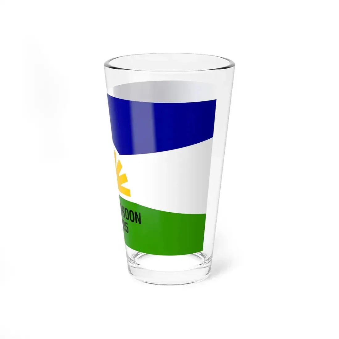 Flag of Gordon Nebraska (United States) Pint Glass 16oz - Go Mug Yourself
