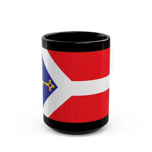 Flag of Gori Georgia - Black Coffee Mug-15oz-Go Mug Yourself