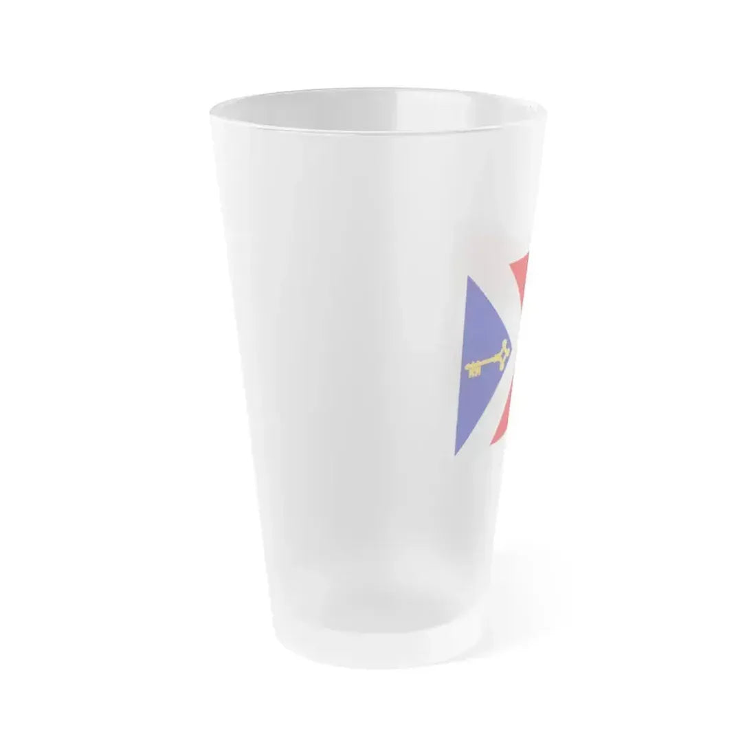 Flag of Gori Georgia - Frosted Pint Glass 16oz - Go Mug Yourself