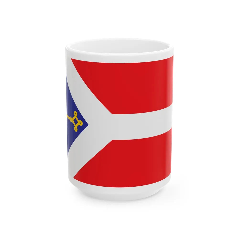 Flag of Gori Georgia - White Coffee Mug-15oz-Go Mug Yourself