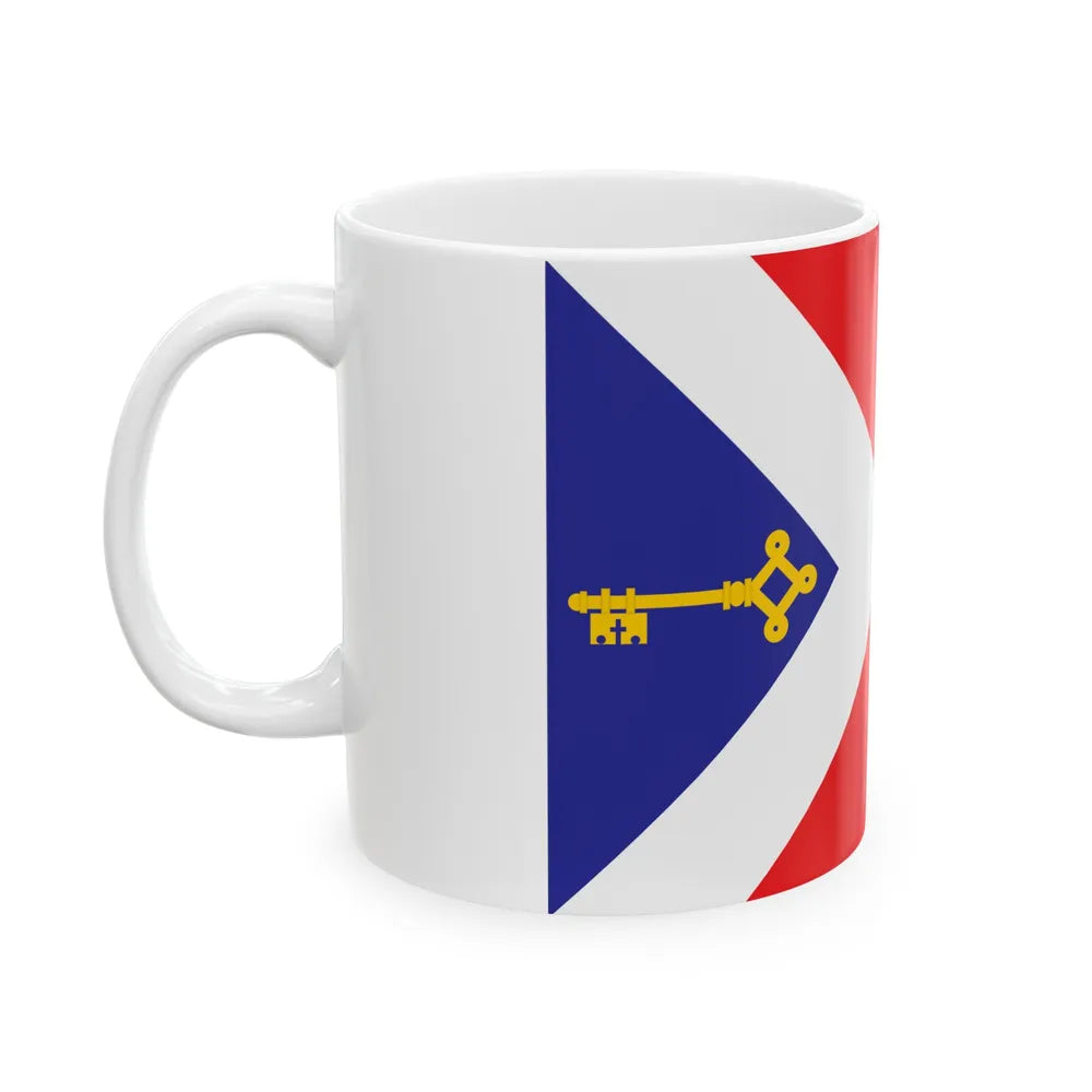 Flag of Gori Georgia - White Coffee Mug-Go Mug Yourself