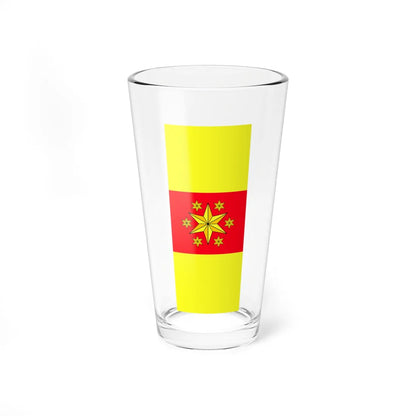 Flag of Gornji Grad vertical (Slovenia) Pint Glass 16oz 16oz - Go Mug Yourself