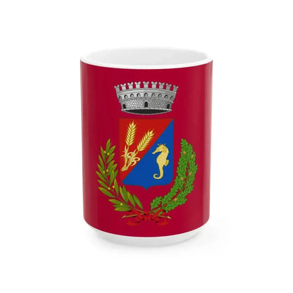 Flag of Goro (Italy) White Coffee Mug 15oz - Go Mug Yourself