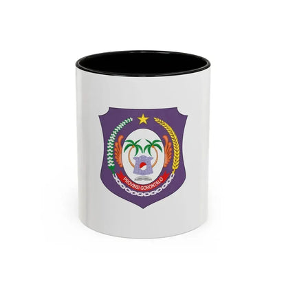 Flag of Gorontalo Indonesia - Accent Coffee Mug 11oz Black - Go Mug Yourself