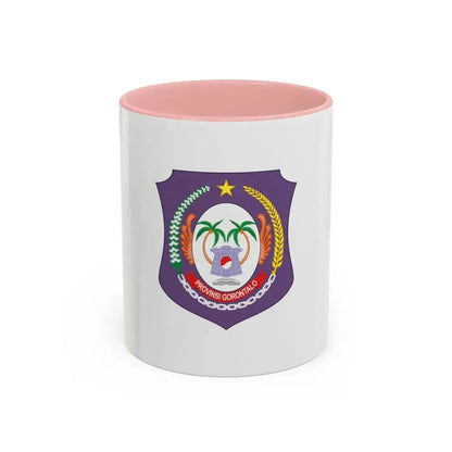Flag of Gorontalo Indonesia - Accent Coffee Mug 11oz Pink - Go Mug Yourself
