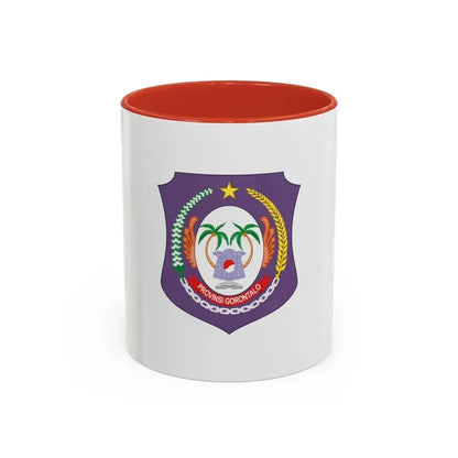 Flag of Gorontalo Indonesia - Accent Coffee Mug 11oz Red - Go Mug Yourself