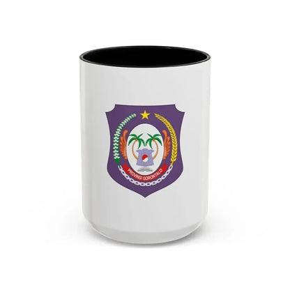 Flag of Gorontalo Indonesia - Accent Coffee Mug 15oz Black - Go Mug Yourself