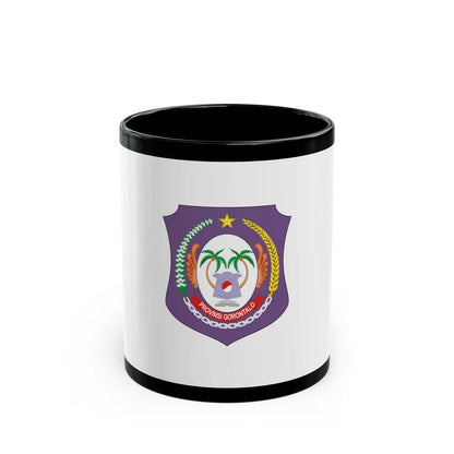 Flag of Gorontalo Indonesia - Black Coffee Mug-11oz-Go Mug Yourself