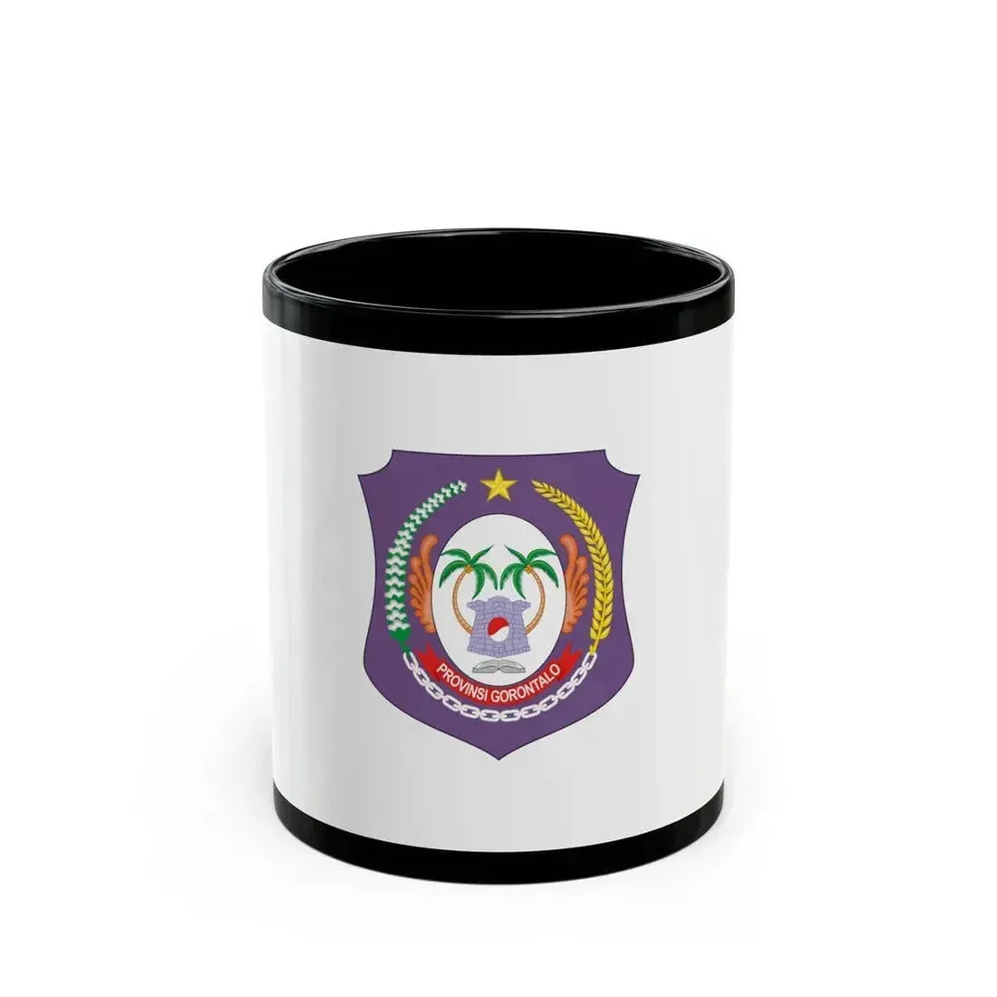 Flag of Gorontalo Indonesia - Black Coffee Mug 11oz - Go Mug Yourself