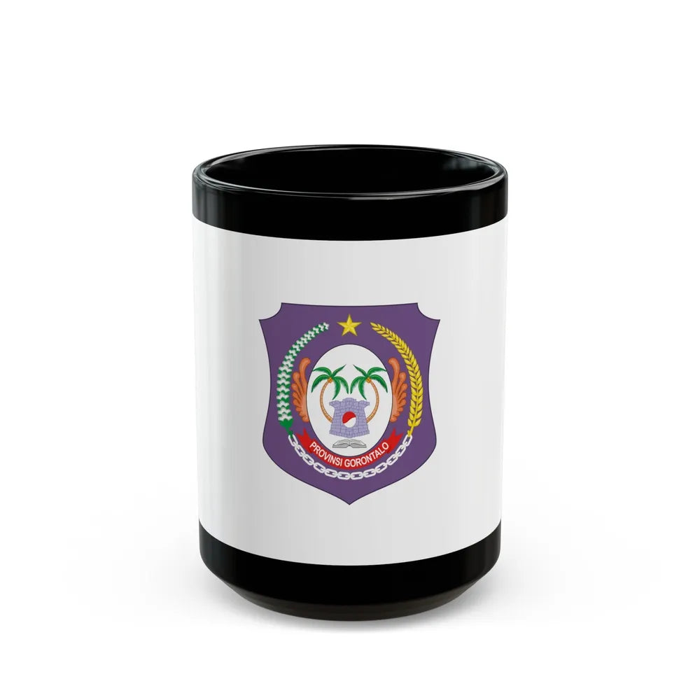 Flag of Gorontalo Indonesia - Black Coffee Mug-15oz-Go Mug Yourself