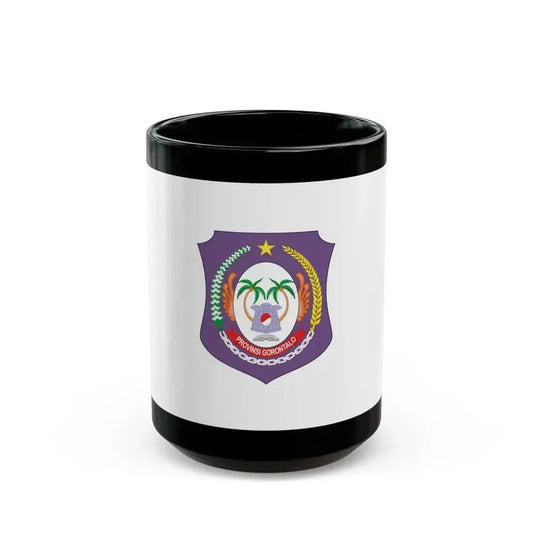 Flag of Gorontalo Indonesia - Black Coffee Mug 15oz - Go Mug Yourself