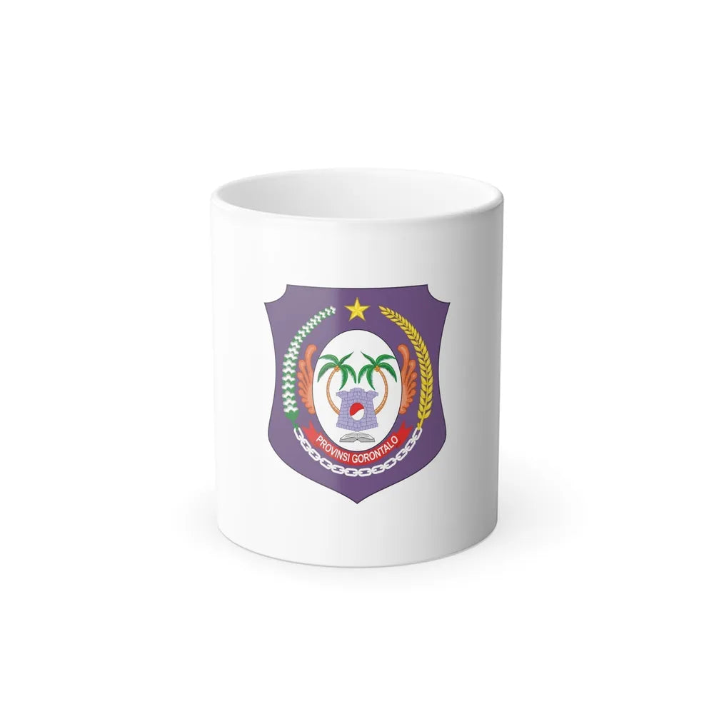 Flag of Gorontalo Indonesia - Color Changing Coffee Mug-11oz-Go Mug Yourself