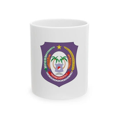 Flag of Gorontalo Indonesia - White Coffee Mug-11oz-Go Mug Yourself