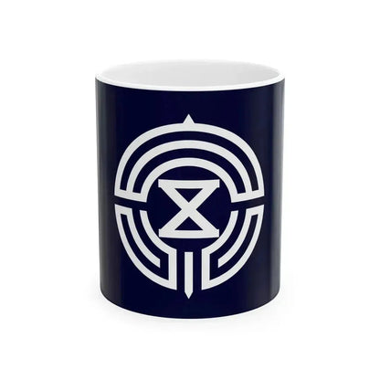 Flag of Gosen Niigata 1950-2006 (Japan) White Coffee Mug 11oz - Go Mug Yourself