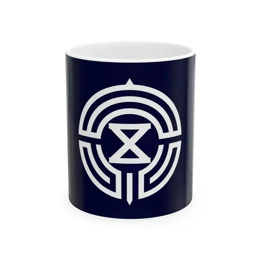 Flag of Gosen Niigata 1950-2006 (Japan) White Coffee Mug 11oz - Go Mug Yourself