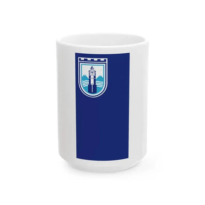 Flag of Gostivar Municipality North Macedonia (North Macedonia) White Coffee Mug 15oz - Go Mug Yourself