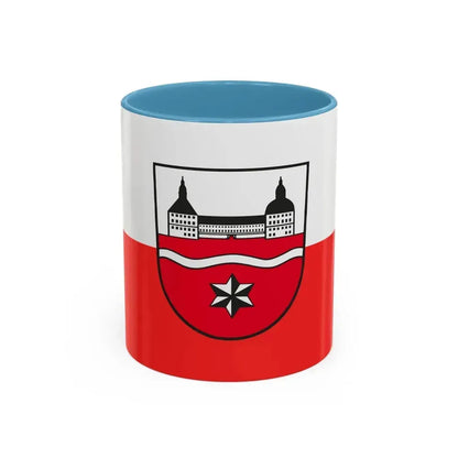Flag of Gotha Germany - Accent Coffee Mug 11oz Light Blue - Go Mug Yourself