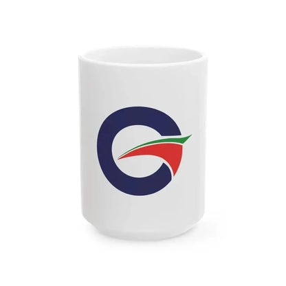 Flag of Gotsu Shimane (Japan) White Coffee Mug 15oz - Go Mug Yourself