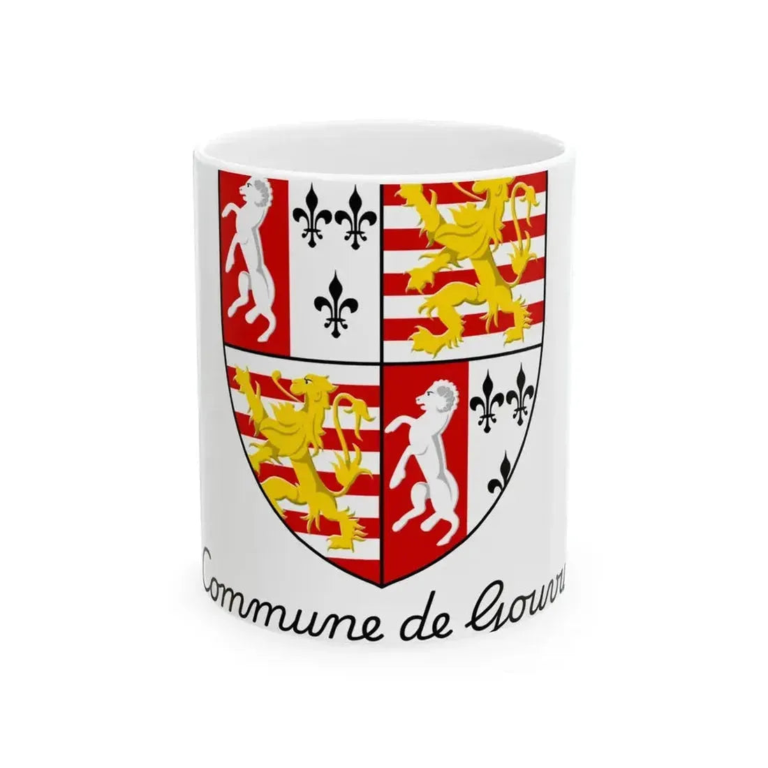 Flag of Gouvy (Belgium) White Coffee Mug 11oz - Go Mug Yourself