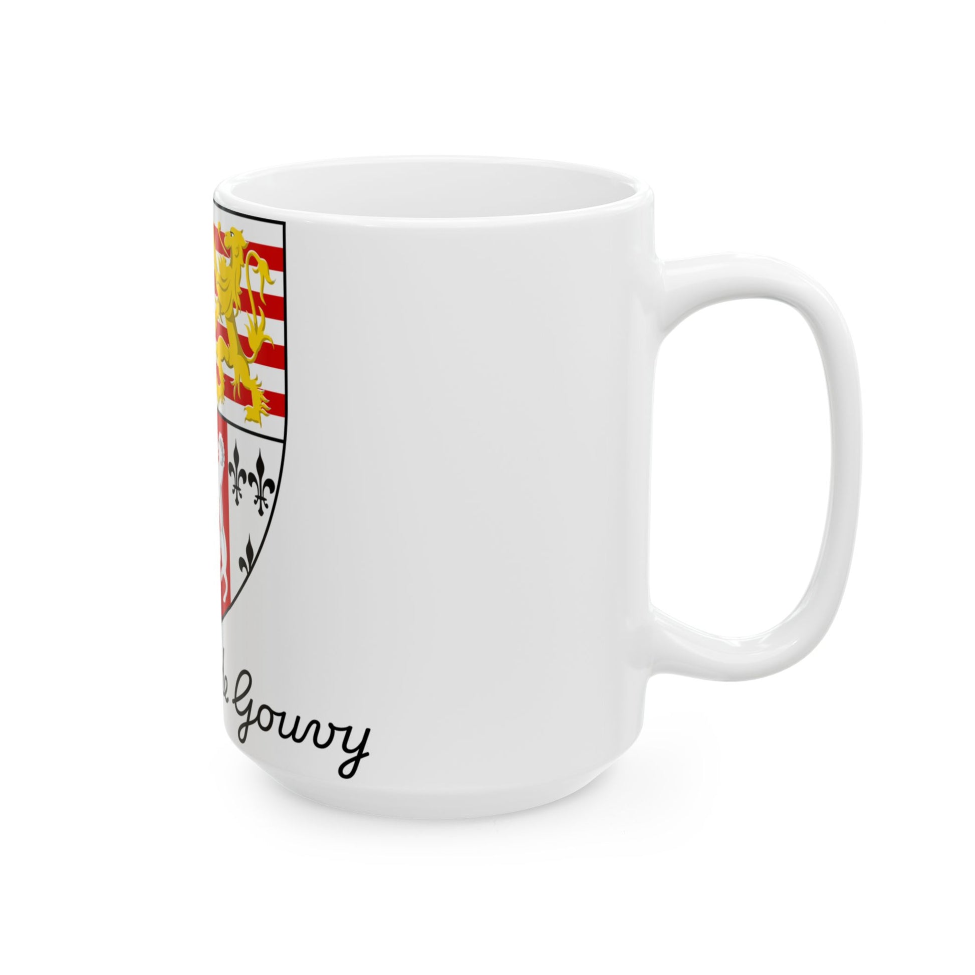 Flag of Gouvy (Belgium) White Coffee Mug-Go Mug Yourself