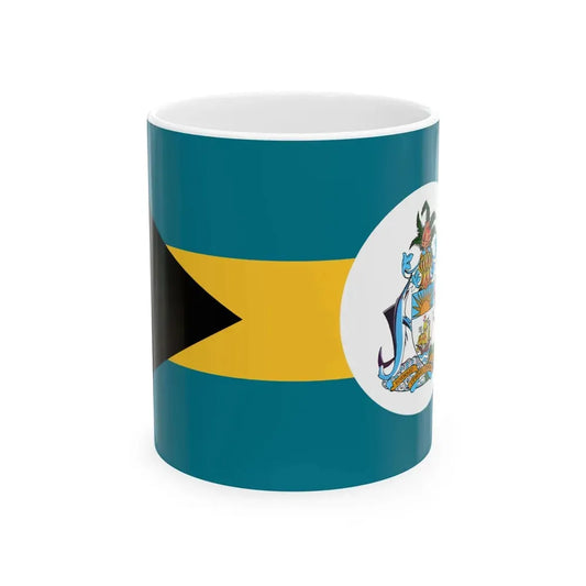 Flag of government ministers of the Bahamas (Bahamas) White Coffee Mug 11oz - Go Mug Yourself