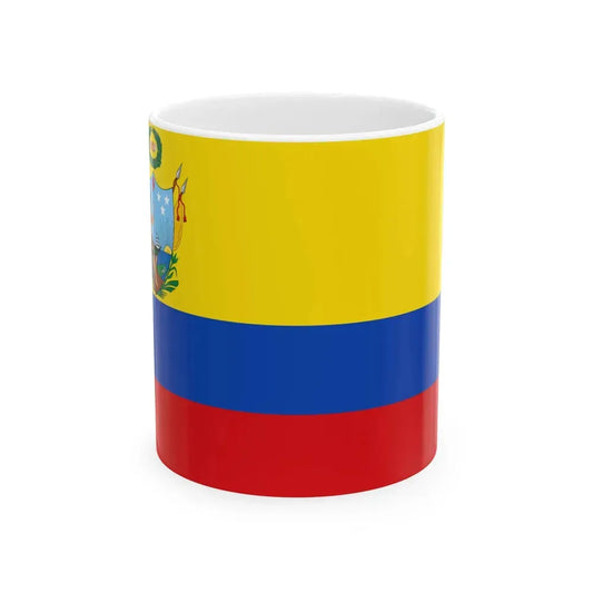 Flag of Gran Colombia 1819-1820 (Colombia) White Coffee Mug 11oz - Go Mug Yourself