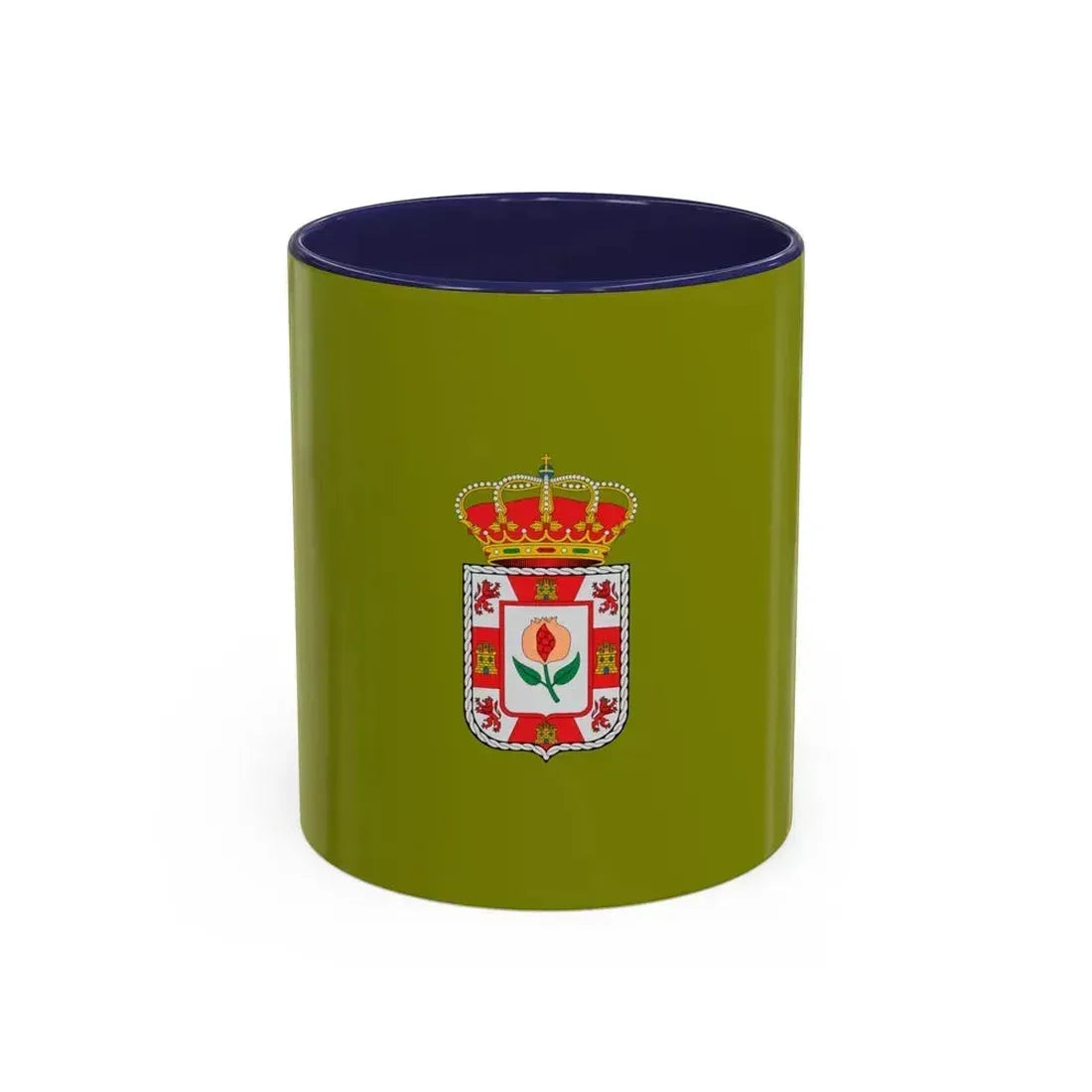 Flag of Granada Spain - Accent Coffee Mug 11oz Navy - Go Mug Yourself