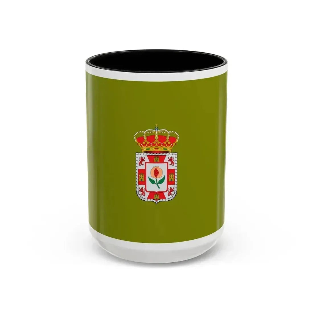 Flag of Granada Spain - Accent Coffee Mug 15oz Black - Go Mug Yourself