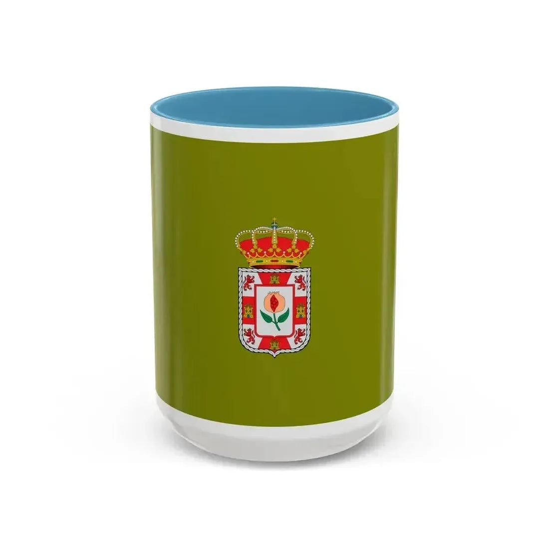 Flag of Granada Spain - Accent Coffee Mug 15oz Light Blue - Go Mug Yourself
