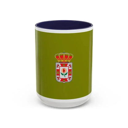 Flag of Granada Spain - Accent Coffee Mug 15oz Navy - Go Mug Yourself