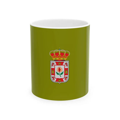 Flag of Granada Spain - White Coffee Mug-11oz-Go Mug Yourself