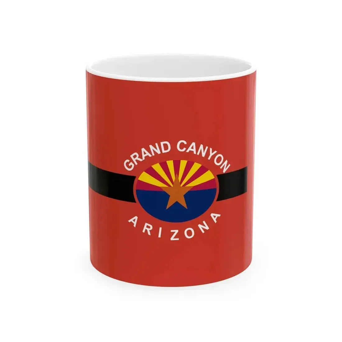 Flag of Grand Canyon Arizona (United States) White Coffee Mug 11oz - Go Mug Yourself