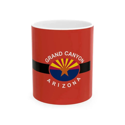Flag of Grand Canyon Arizona (United States) White Coffee Mug 11oz - Go Mug Yourself