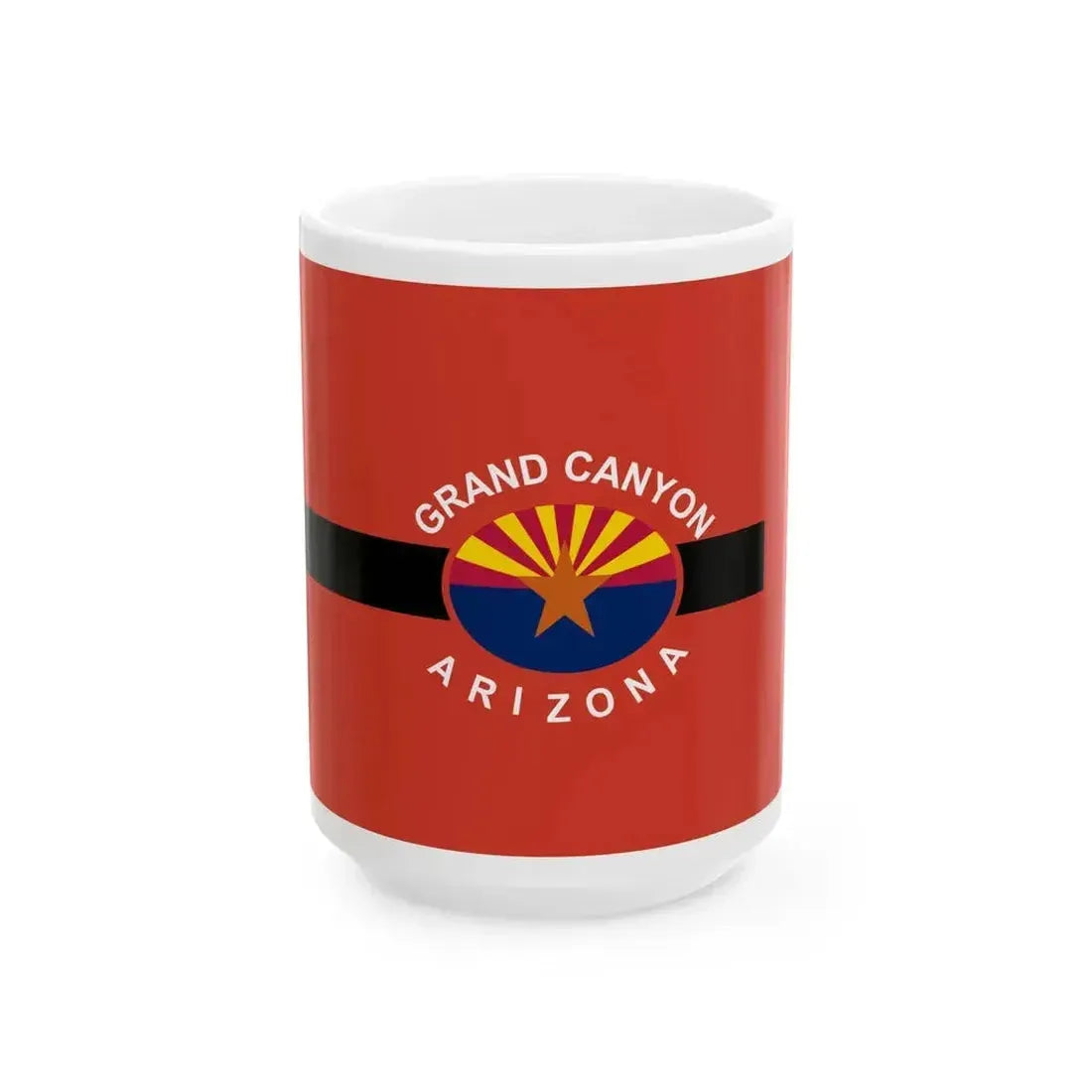 Flag of Grand Canyon Arizona (United States) White Coffee Mug 15oz - Go Mug Yourself
