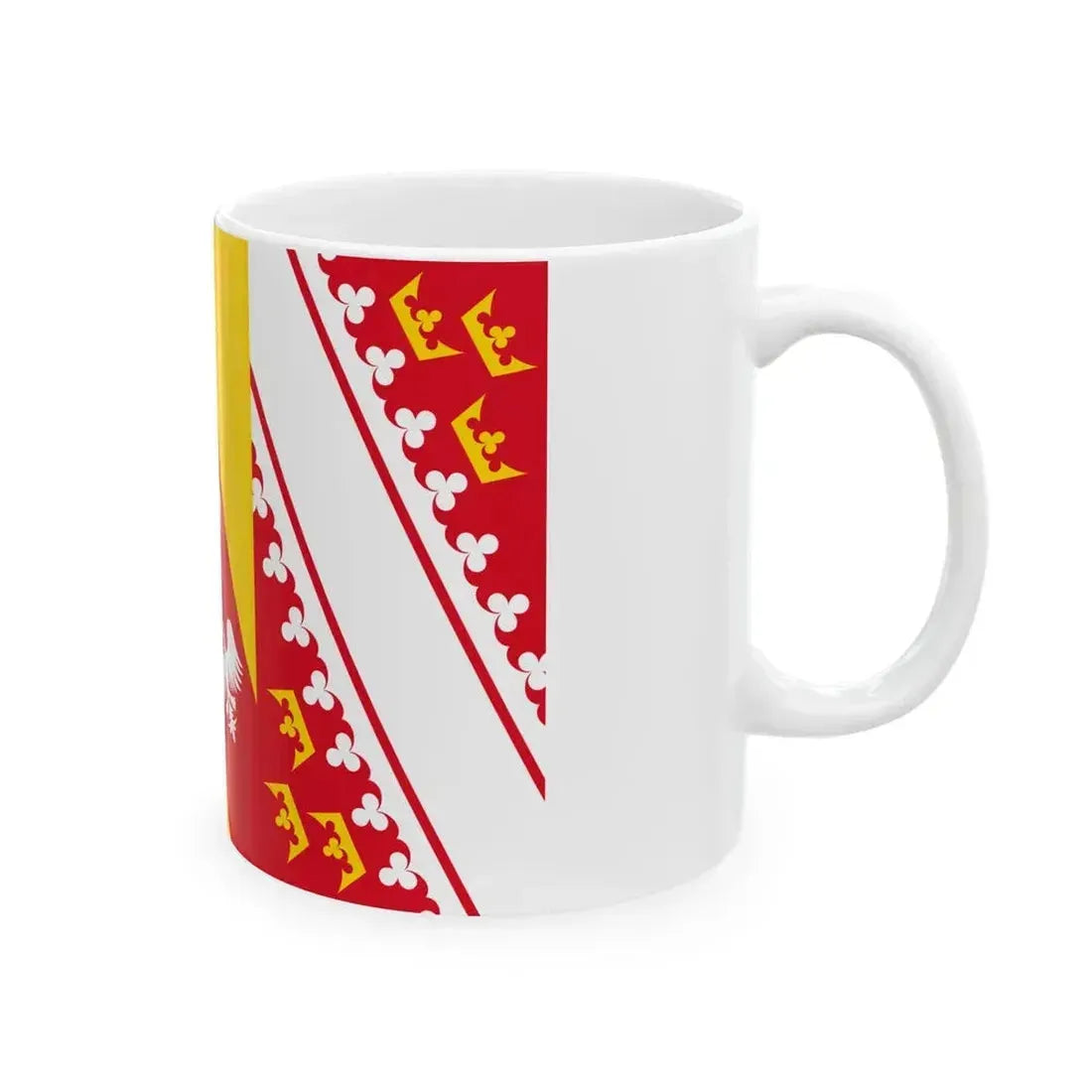 Flag of Grand Est France 2 - White Coffee Mug - Go Mug Yourself