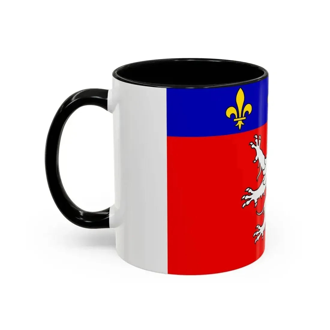 Flag of Grand Lyon France 2 - Accent Coffee Mug - Go Mug Yourself