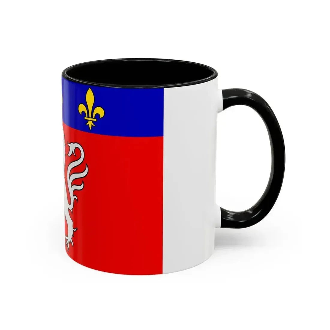 Flag of Grand Lyon France 2 - Accent Coffee Mug - Go Mug Yourself