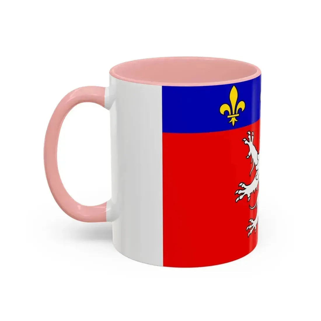Flag of Grand Lyon France 2 - Accent Coffee Mug - Go Mug Yourself