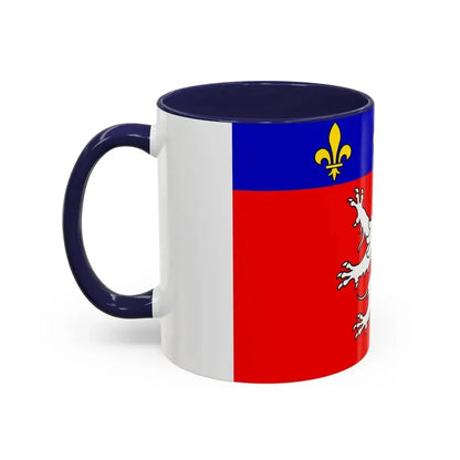 Flag of Grand Lyon France 2 - Accent Coffee Mug - Go Mug Yourself
