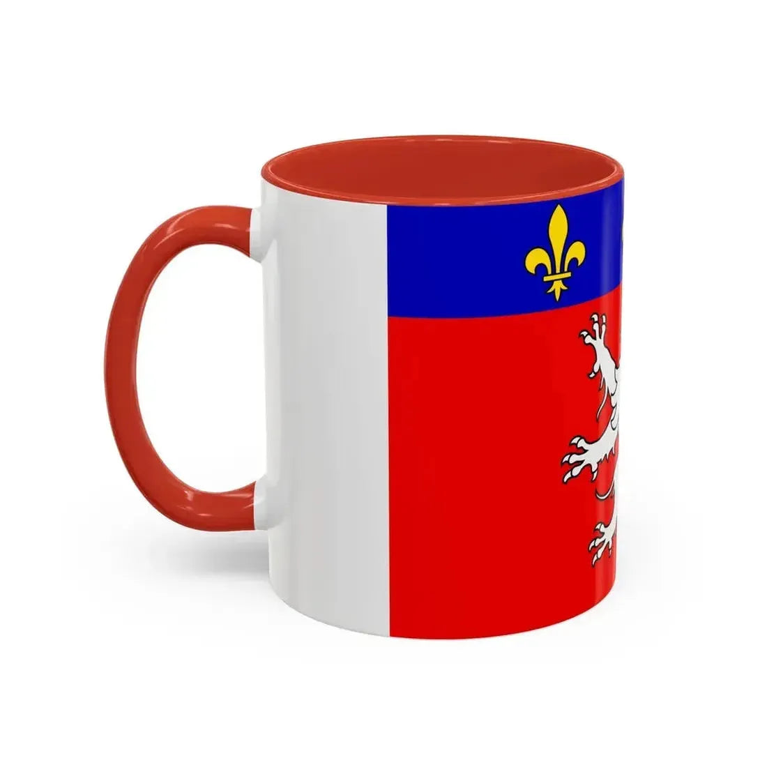 Flag of Grand Lyon France 2 - Accent Coffee Mug - Go Mug Yourself