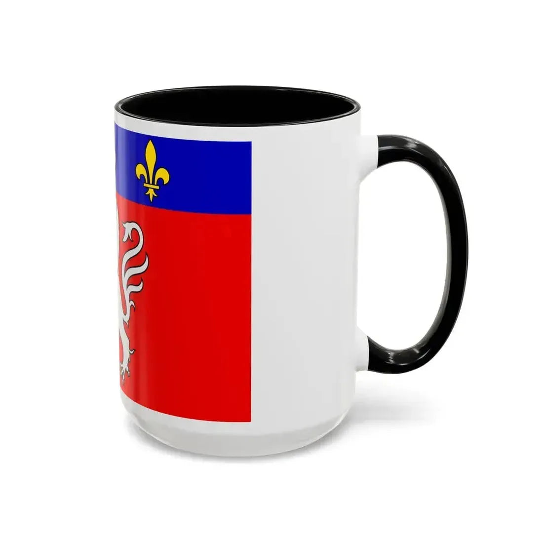 Flag of Grand Lyon France 2 - Accent Coffee Mug - Go Mug Yourself