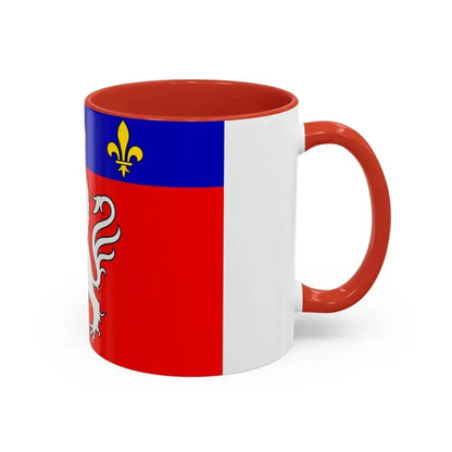 Flag of Grand Lyon France 2 - Accent Coffee Mug - Go Mug Yourself