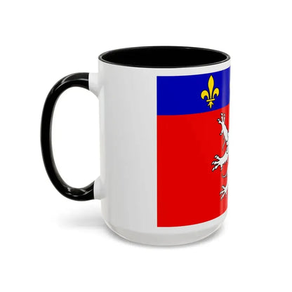 Flag of Grand Lyon France 2 - Accent Coffee Mug - Go Mug Yourself